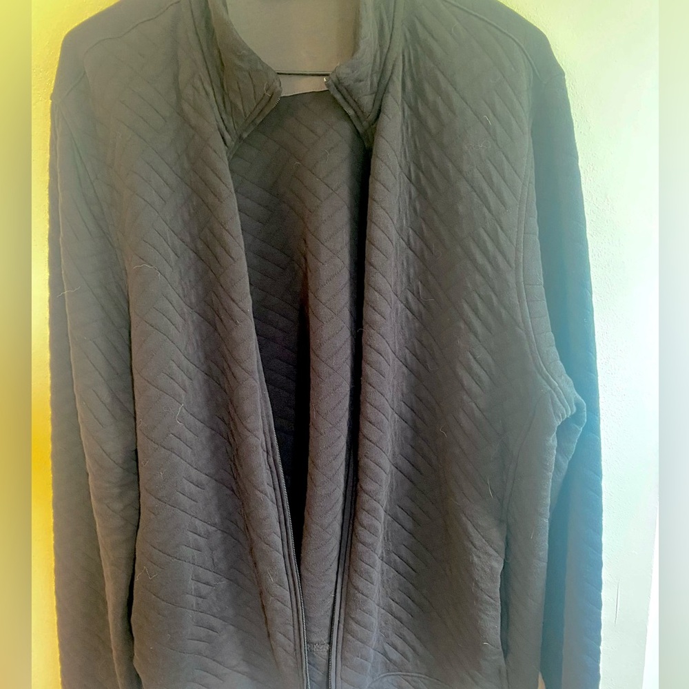 Perry Ellis Black Quilted Vest